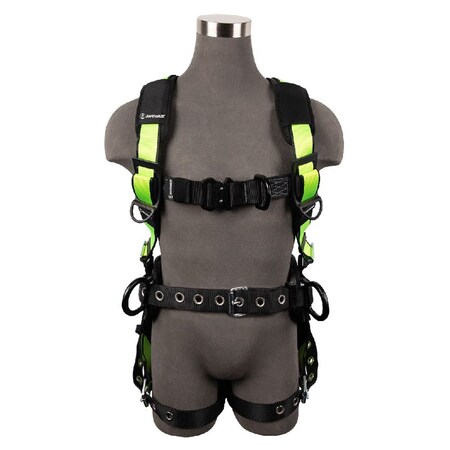 Safewaze Wind & Tower Construction Harness: Alu 3D, Alu QC Chest, Alu FD, TB Legs FS377